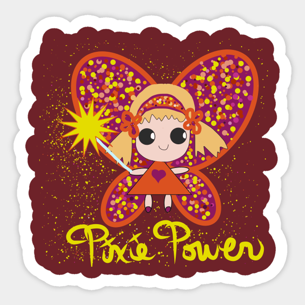 Pixie Power Sticker by Chelsearayne